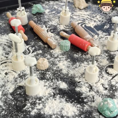 孩子使用自然材料进行创造